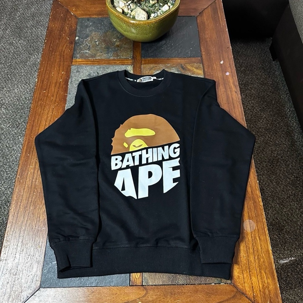 Bape Black and Brown Crewneck Sweater